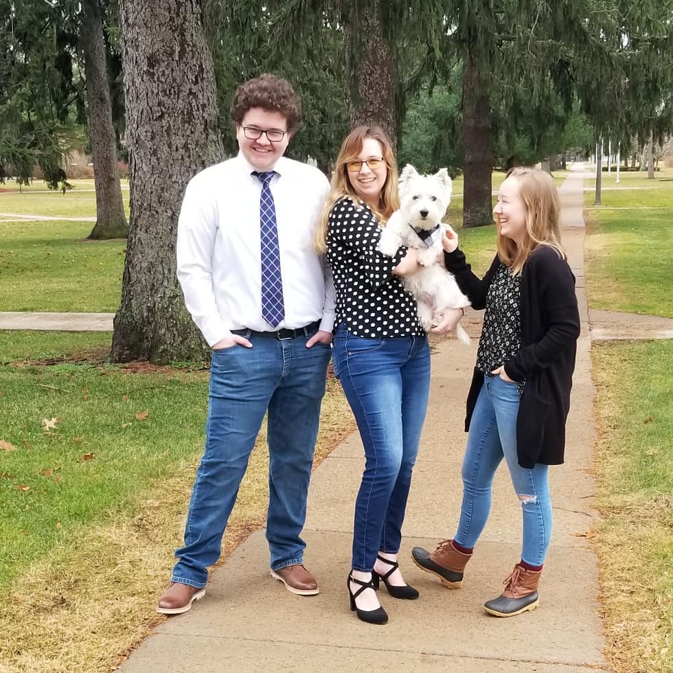 Family with Dog